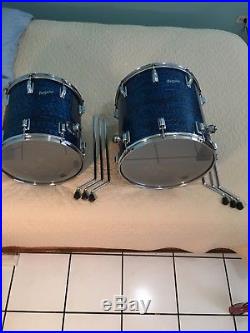 Rogers Holiday Blue Onyx 20,12,14,16 Vintage Drum Set