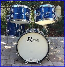Rogers Holiday Drum Set 18, 12, 12, 14 Blue Onyx Pearl