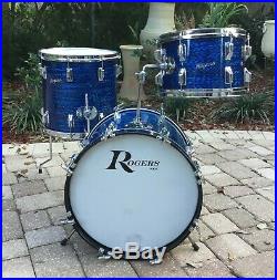 Rogers Holiday Drum Set 18, 12, 14 Blue Onyx Pearl