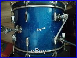 Rogers Holiday Drum Set Blue Sparkle Pearl COZY COLE 20/12/14fl WOW