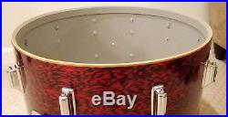 Rogers Holiday Drum Set Red Onyx Pearl 13,16,22 with Powertone