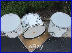 Rogers Swivomatic 3pcs 13 16 22 Drum Set New England White Roy Burns 1972