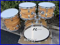 Rogers Swivomatic 4 Pc Drum Set Set Block Wrap Vintage 1972 Excellent