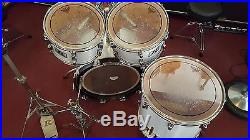 Rogers Vintage Drumset Silver Metallic Schlagzeug 80er XP8