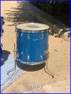 Rogers Vintage Holiday Blue Sparkle Drum Set Dayton, Oh 12, 13, 16, 20 One Owner