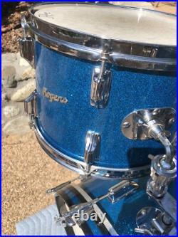 Rogers Vintage Holiday Blue Sparkle Drum Set Dayton, Oh 12, 13, 16, 20 One Owner Rogers Vintage Holiday Blue Sparkle Drum Set Dayton, Oh 12, 13, 16, 20 One Owner