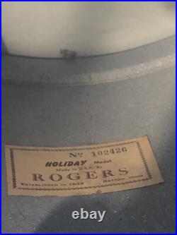 Rogers Vintage Holiday Blue Sparkle Drum Set Dayton, Oh 12, 13, 16, 20 One Owner