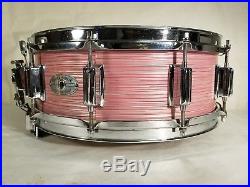 Rogers WINE RED RIPPLE Dyna-Sonic Dynasonic Snare Drum Cleveland RARE 4 set