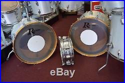 Rogers XP8 Double 24 Bass Drum Set 12-13-14-15-18-2x24 14 Dynasonic Snare