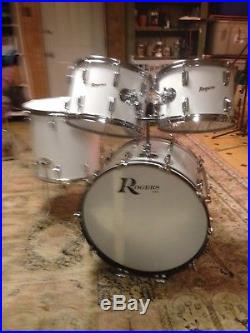 Rogers early 70's Powertone 4 Piece Drumset New England White- new price