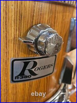 Rogers vintage R380 Rosewood drum set