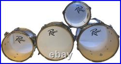 Rogue 5-Piece Complete Drum Set Silver Metallic RGD0520 Slightly Used