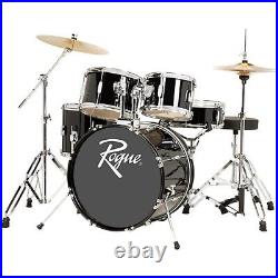 Rogue RGD0520 5-Piece Complete Drum Set Black Rogue RGD0520 5-Piece Complete Drum Set Black