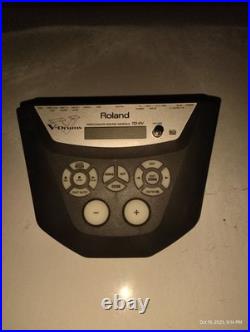 Roland Digital Full Drum Kit, 5 Pads, Cymbal Pads, DW Double Kick Pedal, Rack