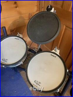Roland TD-10 Electric Drum Set Huge Electronic Drum Set with Extras