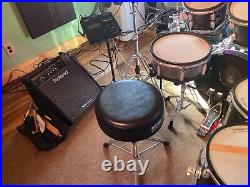 Roland V-Drums Acoustic Design VAD507 Electronic Drum Set with Extra Floor Tom