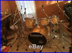 SALE! Original LUDWIG made in USA 7Pce Drum Kit Set New Skin Road Cases Gosford