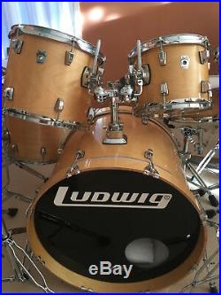 SALE! Original LUDWIG made in USA 7Pce Drum Kit Set New Skin Road Cases Gosford