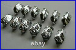 SET of 12 VINTAGE GRETSCH USA small LUGS for YOUR TOM + 14 FLOOR TOM! LOT Q247