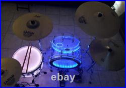 SHow Drums-Pearl DW Drums Set w-Roland Drum Trigger-with LED Lights