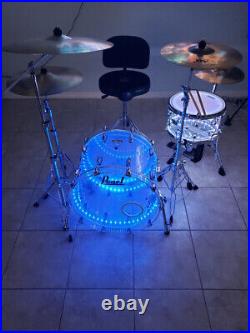 SHow Drums-Pearl DW Drums Set w-Roland Drum Trigger-with LED Lights