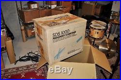 SIMMONS SDS-1000 Yellow Drum Set + Heavy Duty Simmons Drum Rack EXCEPTIONAL