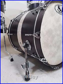 SJC Custom Drums 3pc Drum Set 22,18,12 Wood Hoops MINT Condition