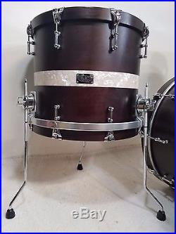 SJC Custom Drums 3pc Drum Set 22,18,12 Wood Hoops MINT Condition