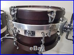 SJC Custom Drums 3pc Drum Set 22,18,12 Wood Hoops MINT Condition