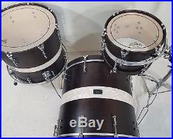 SJC Custom Drums 3pc Drum Set 22,18,12 Wood Hoops MINT Condition