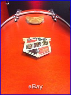 SJC Custom Drums Orange Stain Drum Set! 22,16,12