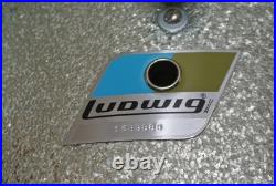 SUPER CLEAN! 1970's LUDWIG 13 SILVER SPARKLE CLASSIC TOM for YOUR DRUM SET L889