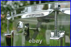 SUPER CLEAN! 1970's LUDWIG 16 CLEAR VISTALITE FLOOR TOM for YOUR DRUM SET! Q661