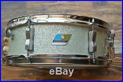 SUPER CLEAN!'71 Ludwig PIONEER SILVER SPARKLE SNARE DRUM for YOUR SET! LOT Z682