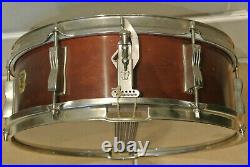 SWEET! 1959 Ludwig PIONEER NATURAL MAHGANY SNARE DRUM for YOUR DRUM SET! #G314