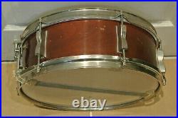 SWEET! 1959 Ludwig PIONEER NATURAL MAHGANY SNARE DRUM for YOUR DRUM SET! #G314