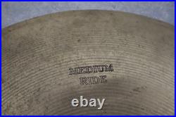 Sabian 22 Medium Ride Cymbal 56cm Vintage Drum Set Ride Cymbal Made in Canada