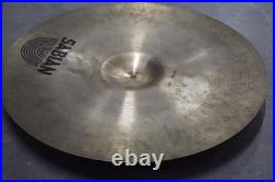 Sabian 22 Medium Ride Cymbal 56cm Vintage Drum Set Ride Cymbal Made in Canada