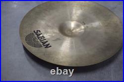 Sabian 22 Medium Ride Cymbal 56cm Vintage Drum Set Ride Cymbal Made in Canada