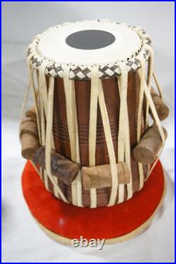 Satnam Steel Bayan Hand Crafted Steel Tabla Drum Set with Tabla Set Gig Bag