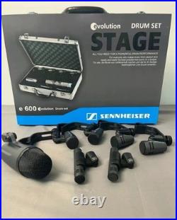 Sennheiser Drum Kit 600 e600 Drum Mic Package with Case e602 e604 e614