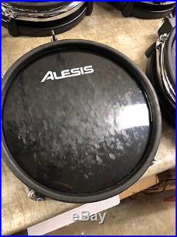 Set of Alesis DM10 Drum Pads Toms & Snare 5 Pc Set Dual Zone Stock Heads