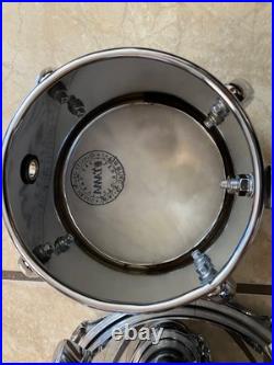 Set of Vintage Chrome steel Mini Timbales 6, 8 and 10 excellent conditions