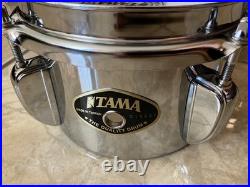 Set of Vintage Chrome steel Mini Timbales 6, 8 and 10 excellent conditions