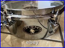 Set of Vintage Chrome steel Mini Timbales 6, 8 and 10 excellent conditions