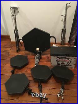 Simmons SDS 5pc Electronic Drum Set Vintage With DW5000 Pedal And SDS 1000M Module
