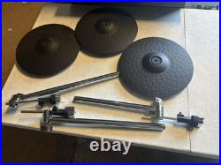 Simmons Set Of 3 Electric Drum Cymbals, 1250 Series 12 Cymbals With Arms