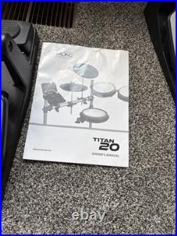 Simmons Titan 20 Electronic Drum Kit Mesh Pad Bluetooth Drum Instrument Packable