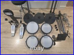 Simmons Titan 50 Electronic Drum Kit Mesh Heads Pedals Module Rack Throne Tested