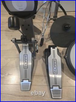 Simmons Titan 50 Electronic Drum Kit Mesh Heads Pedals Module Rack Throne Tested